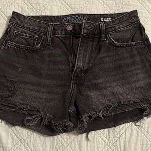 Black Jean Shorts